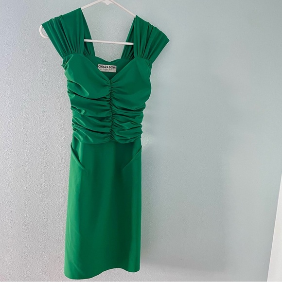 Chiara Boni La Petite Robe Cristal Ruched Sweetheart Mini Dress EU 38 size 2 - Picture 6 of 16